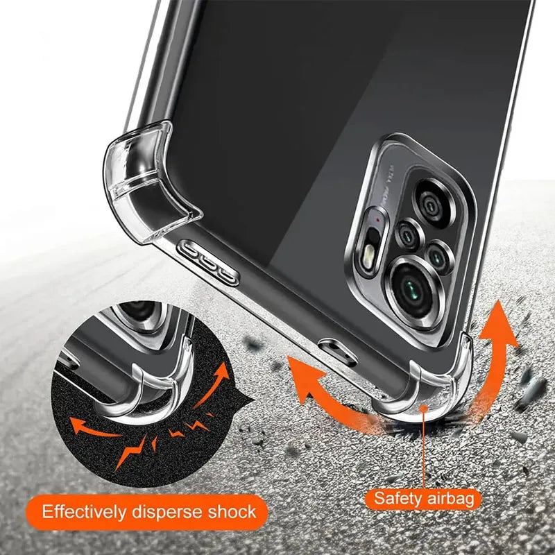 Phone Case Airbag Silicone TPU Bumper Shockproof Back Cover for Honor Magic6 Lite Magic5 Lite Magic 6 5 Pro Clear Protectors