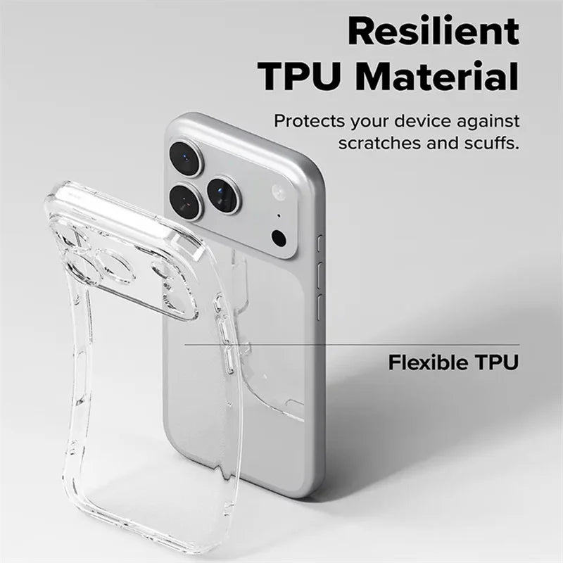 Ultra Thin Clear TPU Phone Cases For iPhone 17 16 15 14 13 12 11 Pro Max Plus 17 Air 16E XR XS Max Transparent Silicone Cover