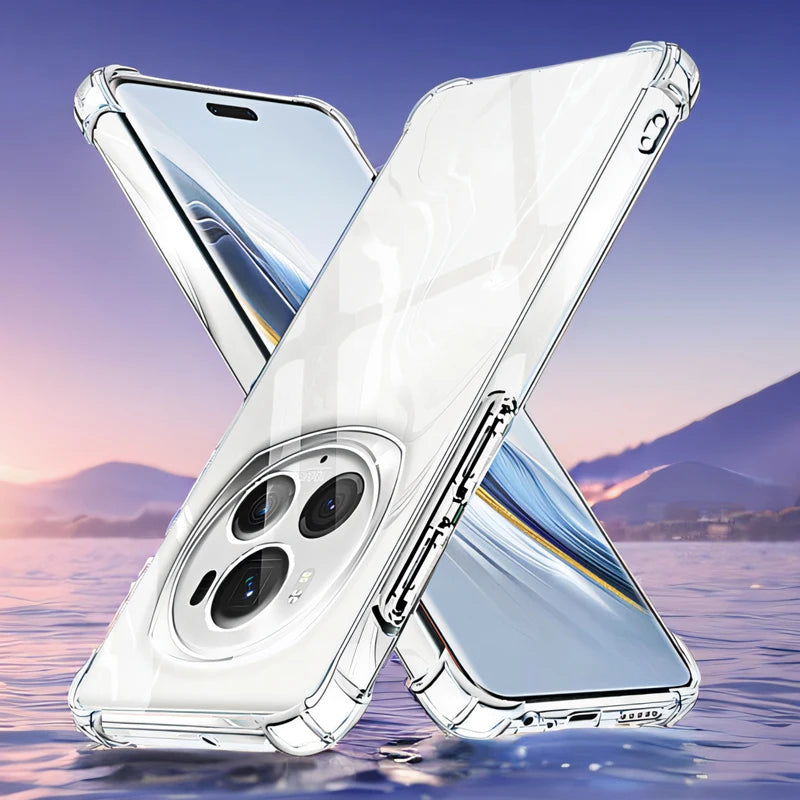 Phone Case Airbag Silicone TPU Bumper Shockproof Back Cover for Honor Magic6 Lite Magic5 Lite Magic 6 5 Pro Clear Protectors