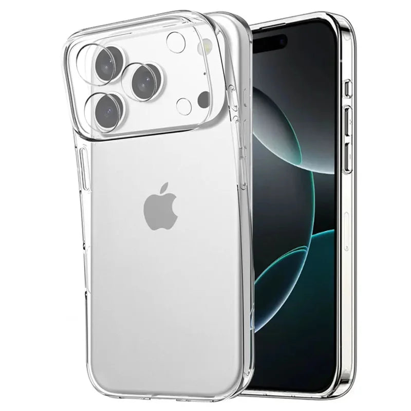 Ultra Thin Clear TPU Phone Cases For iPhone 17 16 15 14 13 12 11 Pro Max Plus 17 Air 16E XR XS Max Transparent Silicone Cover