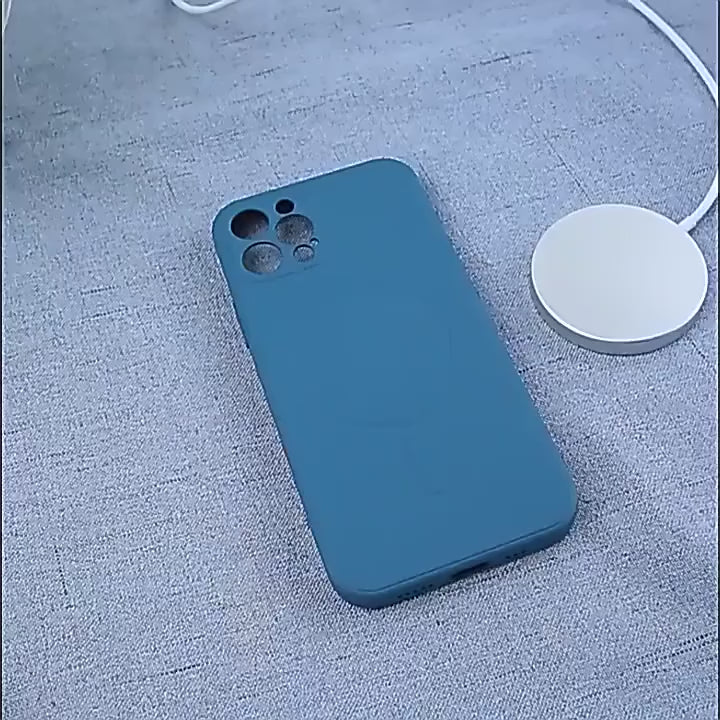 For Magsafe Magnetic Wireless Charging Luxury Soft Liquid Silicone Phone Case For IPhone 16 Pro Max 14 13 12 11 15 Pro Max Mini